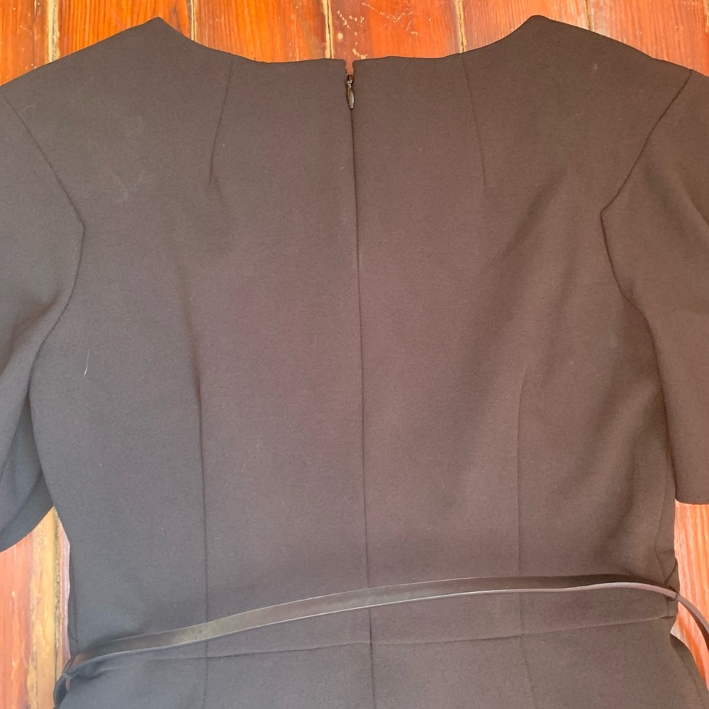 Calvin Klein Womens Wide Leg Jumpsuit Jumper Black  Belt Short Sleeve - Picture 10 of 15